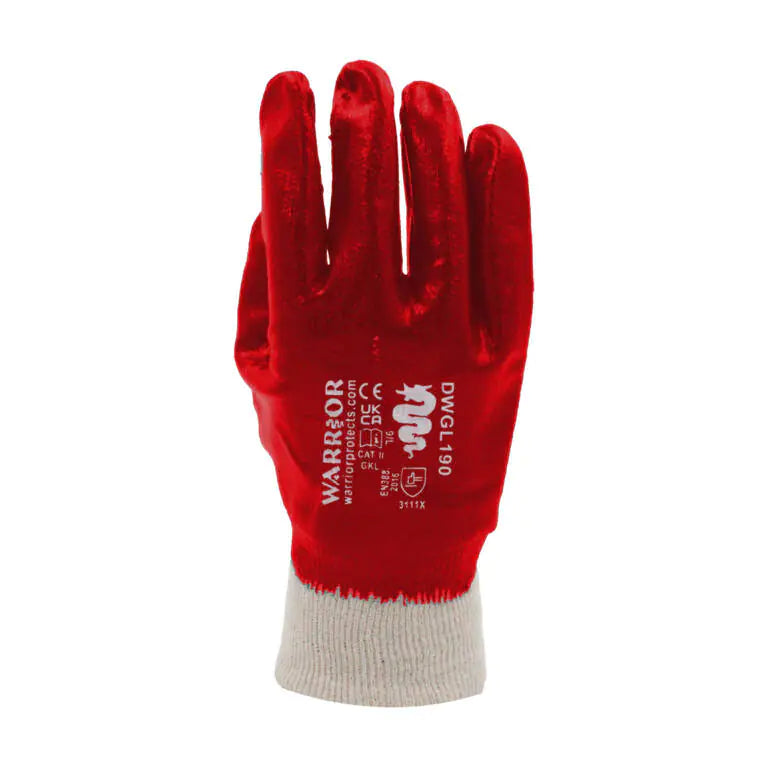 PVC Work Gloves - Chemical Resistant Industrial Protection
