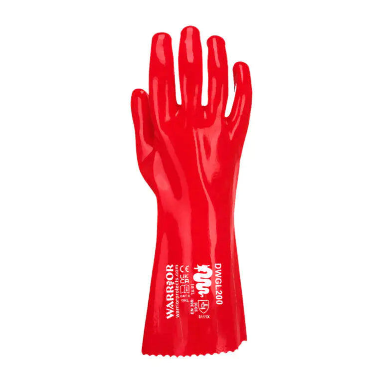 PVC Gauntlet Gloves 14" - Heavy Duty Chemical Protection