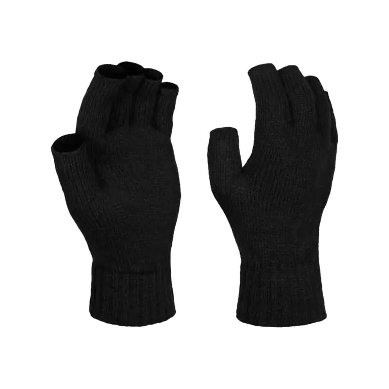 THERMAL KNIT HALF FINGER GLOVES