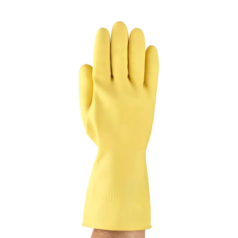 Latex Chemical Gloves - AlphaTec 87-063 Grip Protection