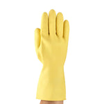 Latex Chemical Gloves - AlphaTec 87-063 Grip Protection