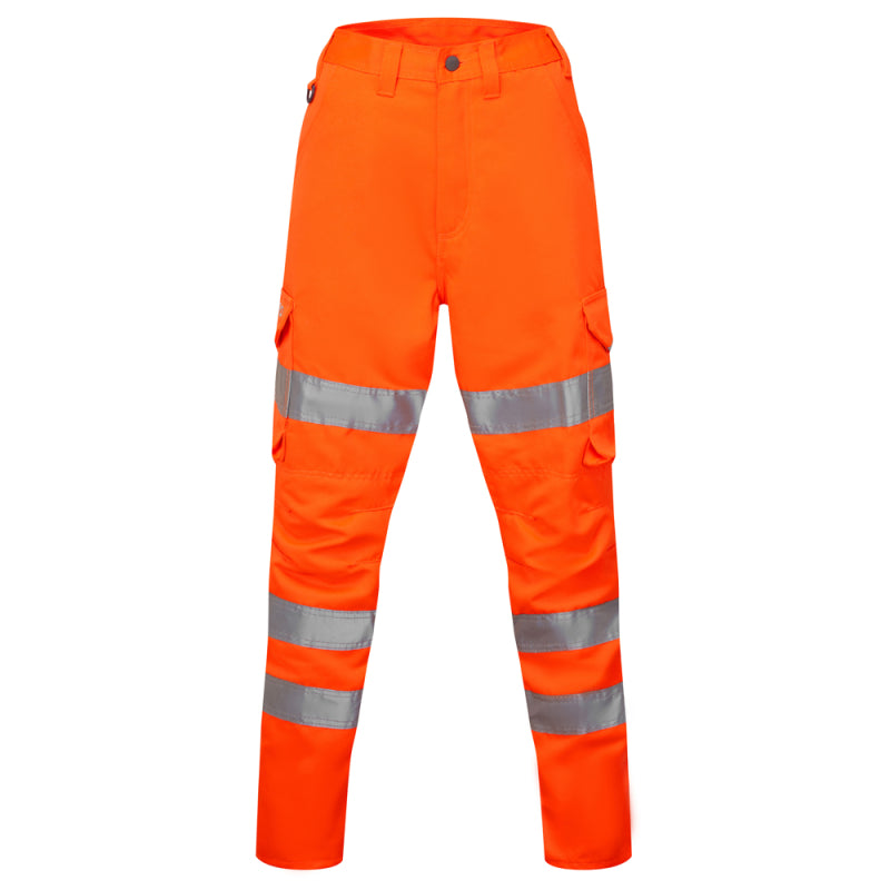 Leo PENNYMOOR Women's Hi-Vis Orange Cargo Trousers CL01-O-LEO