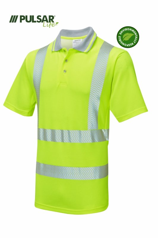 PULSAR LIFE Women's Hi-Vis Yellow Polo Shirt LFE950-YEL