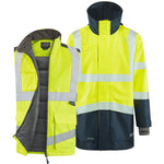 Leo CLOVELLY & TORRINGTON Hi-Vis Yellow/Navy Jacket System A04/BW01-Y/NV-LEO