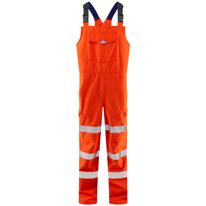 Leo NORTHAM Hi-Vis Orange Waterproof Bib & Brace Class 2 BB01-O-LEO