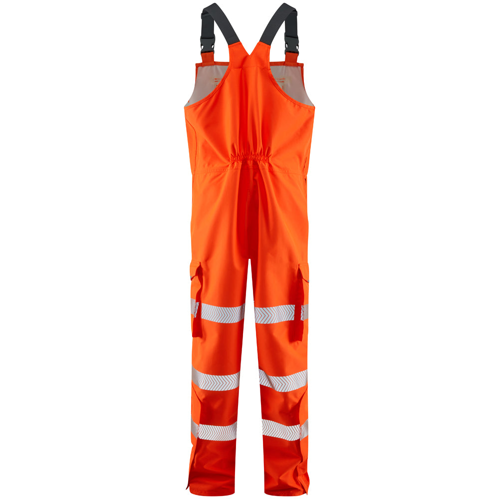Leo NORTHAM Hi-Vis Orange Waterproof Bib & Brace Class 2 BB01-O-LEO