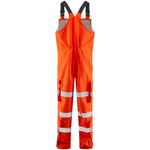 Leo NORTHAM Hi-Vis Orange Waterproof Bib & Brace Class 2 BB01-O-LEO