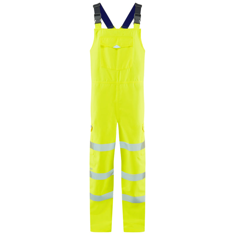 Leo NORTHAM Hi-Vis Yellow Waterproof Bib & Brace Class 2 BB01-Y-LEO