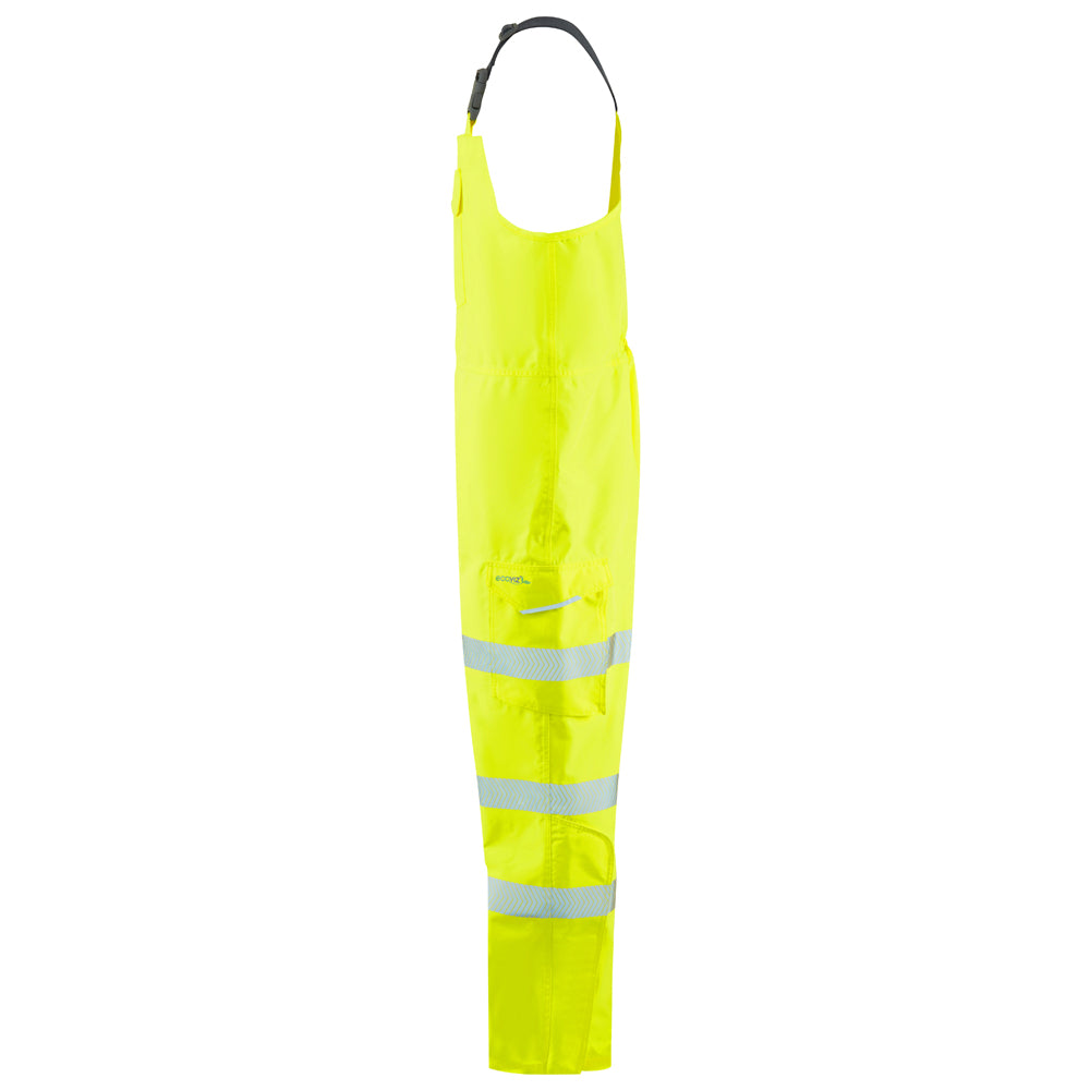 Leo NORTHAM Hi-Vis Yellow Waterproof Bib & Brace Class 2 BB01-Y-LEO