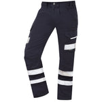 Leo ILFRACOMBE Navy Cargo Work Trousers with Knee Pad Pockets CT02-NV-LEO