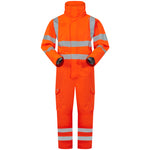 Leo WATERTOWN Hi-Vis Orange Waterproof Coverall CV02-O-LEO