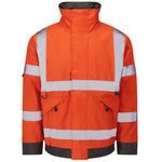 Leo CHIVENOR Hi-Vis Orange Waterproof Bomber Jacket J01-O-LEO