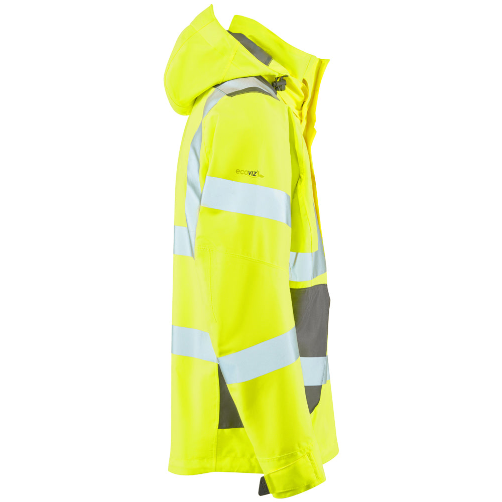 Leo EXMOOR Hi-Vis Yellow Waterproof Jacket J04-Y-LEO