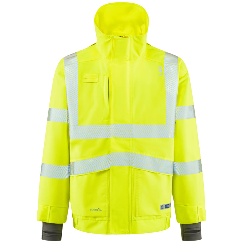 Leo DARTMOOR Hi-Vis Yellow Waterproof Jacket J05-Y-LEO