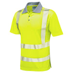 Leo WOOLACOMBE Hi-Vis Yellow Polo Shirt P03-Y-LEO