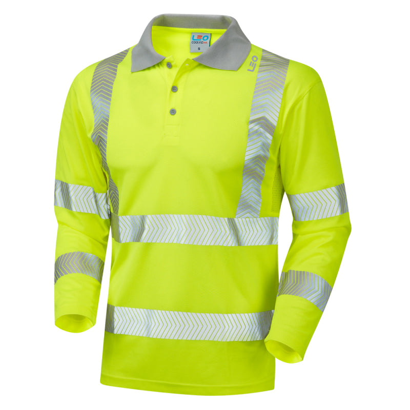 Leo BARRICANE Hi-Vis Yellow Polo Shirt P08-Y-LEO
