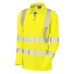 Leo POLLYFIELD Women's Hi-Vis Yellow Polo Shirt PL08-Y-LEO