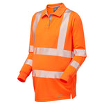 Leo YARNACOTT Hi-Vis Orange Polo Shirt PM08-O-LEO