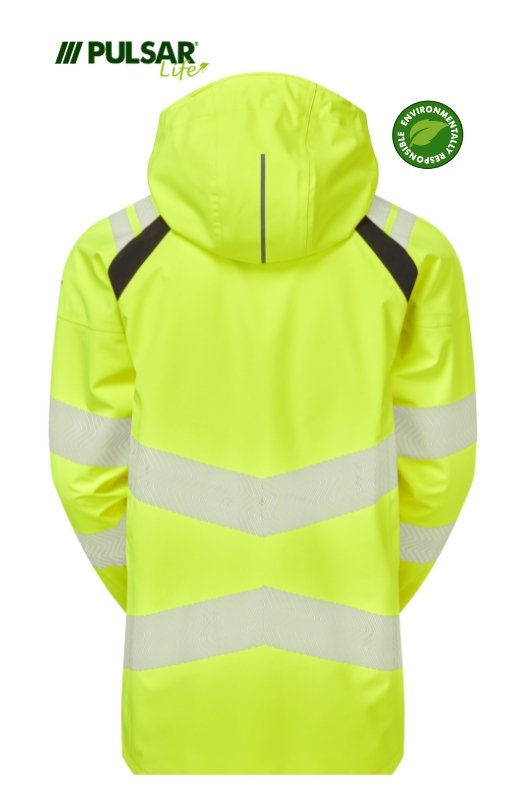 PULSAR LIFE Men's Hi-Vis Yellow Shell Jacket LFE909-YEL