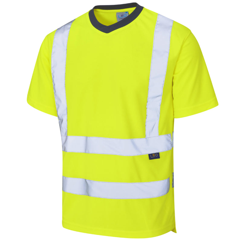 Leo BRAUNTON Hi-Vis Yellow T-Shirt T02-Y-LEO