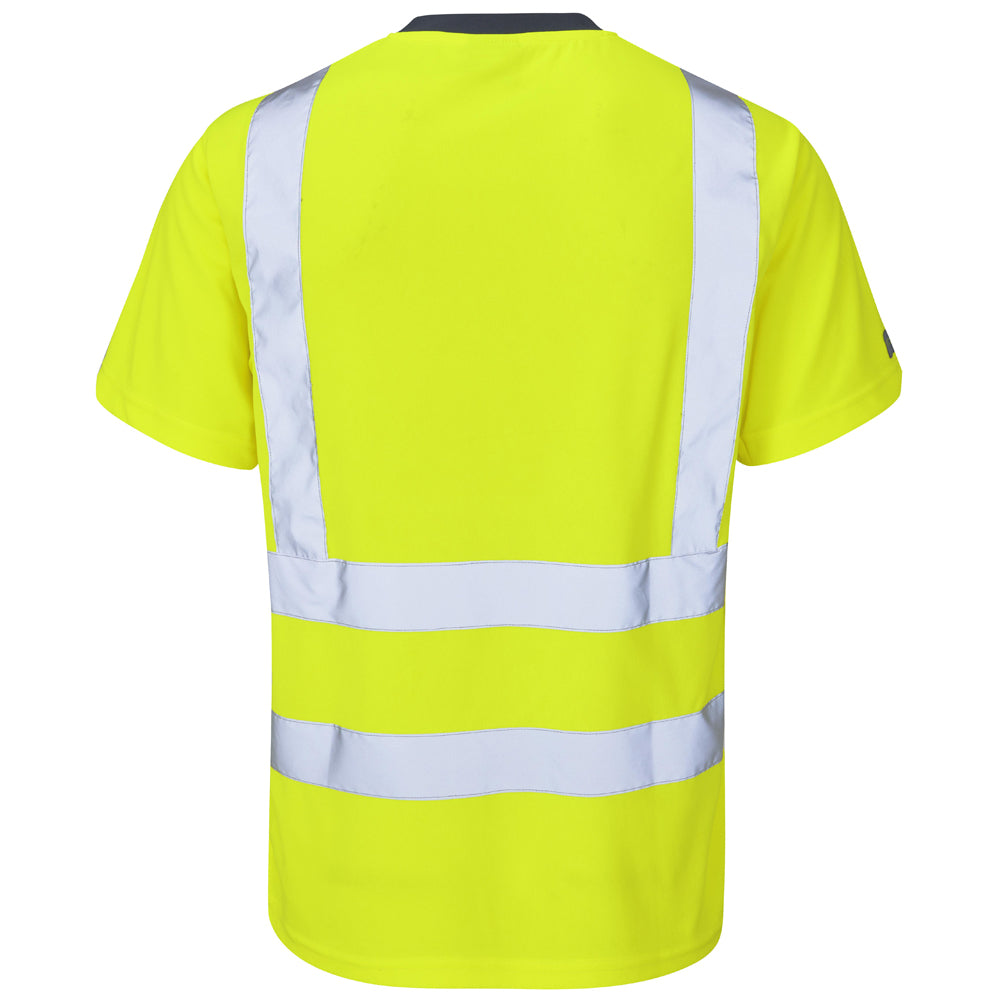 Leo BRAUNTON Hi-Vis Yellow T-Shirt T02-Y-LEO