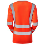 Leo LYDFORD Hi-Vis Orange Long Sleeve T-Shirt TL05-O-LEO