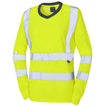 Leo LYDFORD Hi-Vis Yellow Long Sleeve T-Shirt TL05-Y-LEO