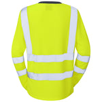 Leo LYDFORD Hi-Vis Yellow Long Sleeve T-Shirt TL05-Y-LEO