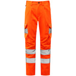 Leo BECKAMOOR Women's Hi-Vis Orange Stretch Cargo Trousers CL04-O-LEO