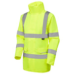Leo CHERISTOW Hi-Vis Yellow Waterproof Coat AL01-Y-LEO