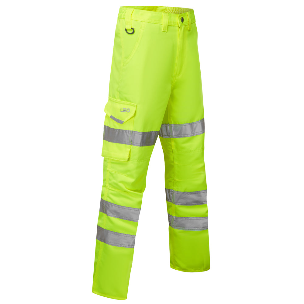 Leo PENNYMOOR Women's Hi-Vis Yellow Cargo Trousers CL01-Y-LEO