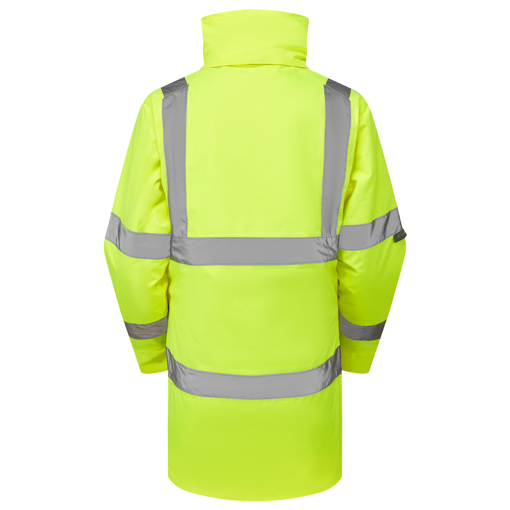 Leo CHERISTOW Hi-Vis Yellow Waterproof Coat AL01-Y-LEO