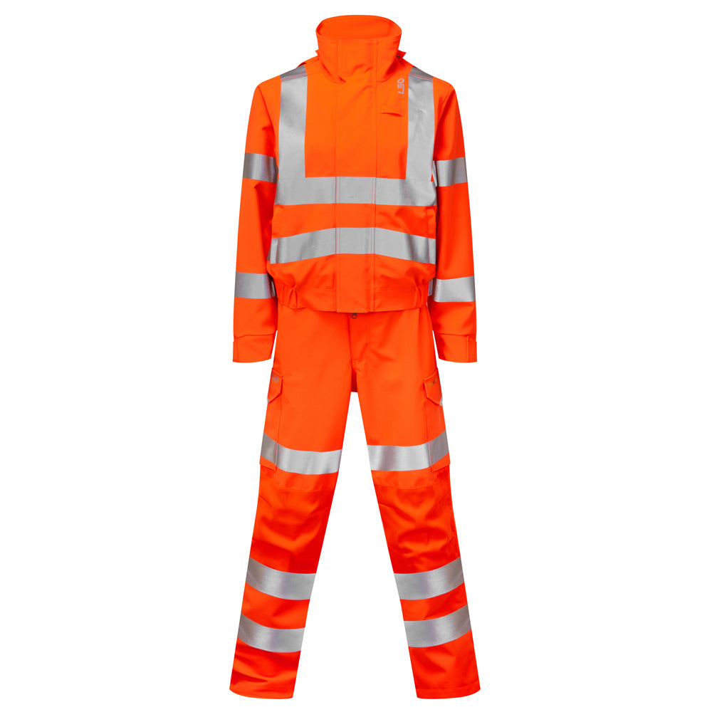 Leo HONEYCHURCH Women's Hi-Vis Orange 2-Part Coverall CVL03-O-LEO