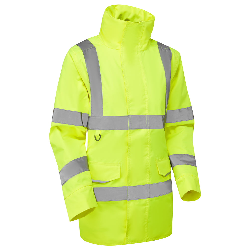 Leo CHERISTOW Hi-Vis Yellow Waterproof Coat AL01-Y-LEO