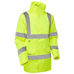 Leo CHERISTOW Hi-Vis Yellow Waterproof Coat AL01-Y-LEO