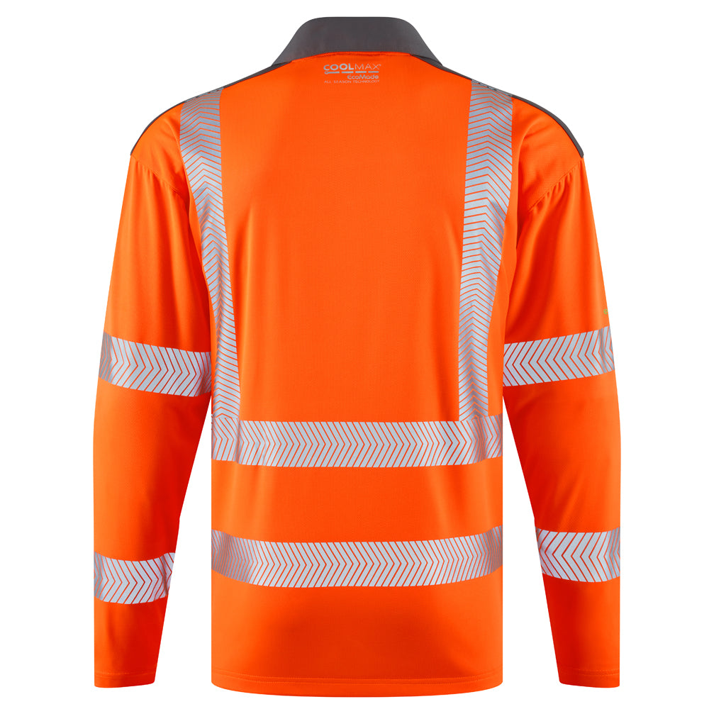 Leo GEORGEHAM Hi-Vis Orange Polo Shirt P13-O-LEO
