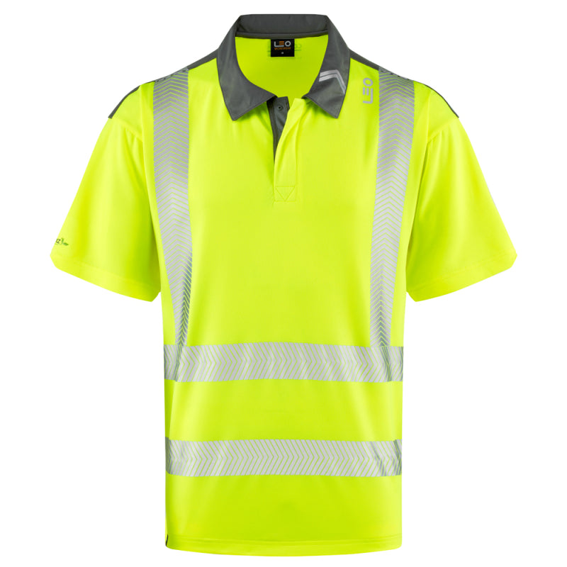 Leo TRIMSTONE Hi-Vis Yellow Polo Shirt P12-Y-LEO