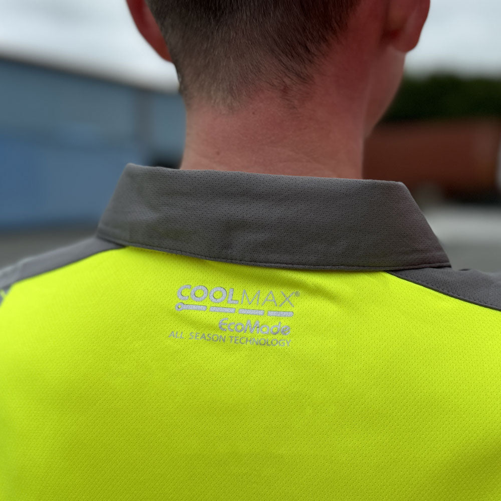 Leo GEORGEHAM Hi-Vis Yellow Polo Shirt P13-Y-LEO
