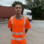 Leo TRIMSTONE Hi-Vis Orange Polo Shirt P12-O-LEO
