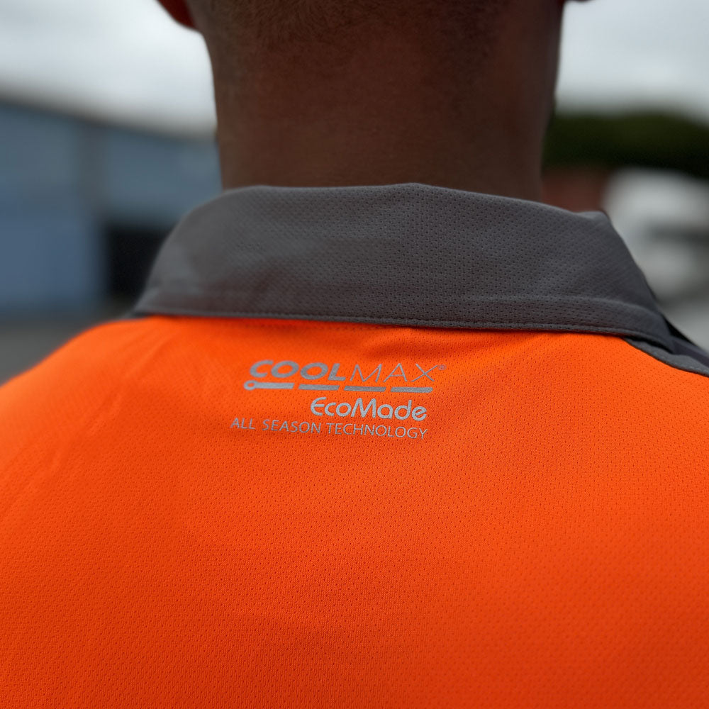 Leo TRIMSTONE Hi-Vis Orange Polo Shirt P12-O-LEO