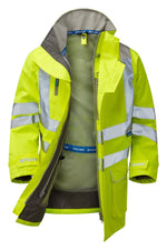 PULSAR Protect Hi-Vis Mesh Lined Storm Coat Yellow P421-R
