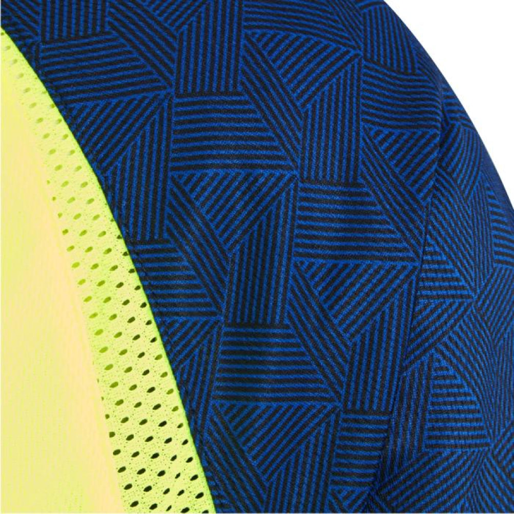 Leo FORDA Hi-Vis Yellow/Navy Print T-Shirt T16-Y/NP-LEO