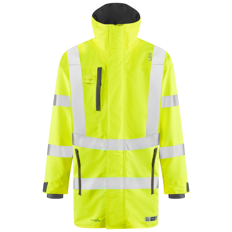 Leo EASTLEIGH Hi-Vis Yellow Waterproof Coat A07-Y-LEO