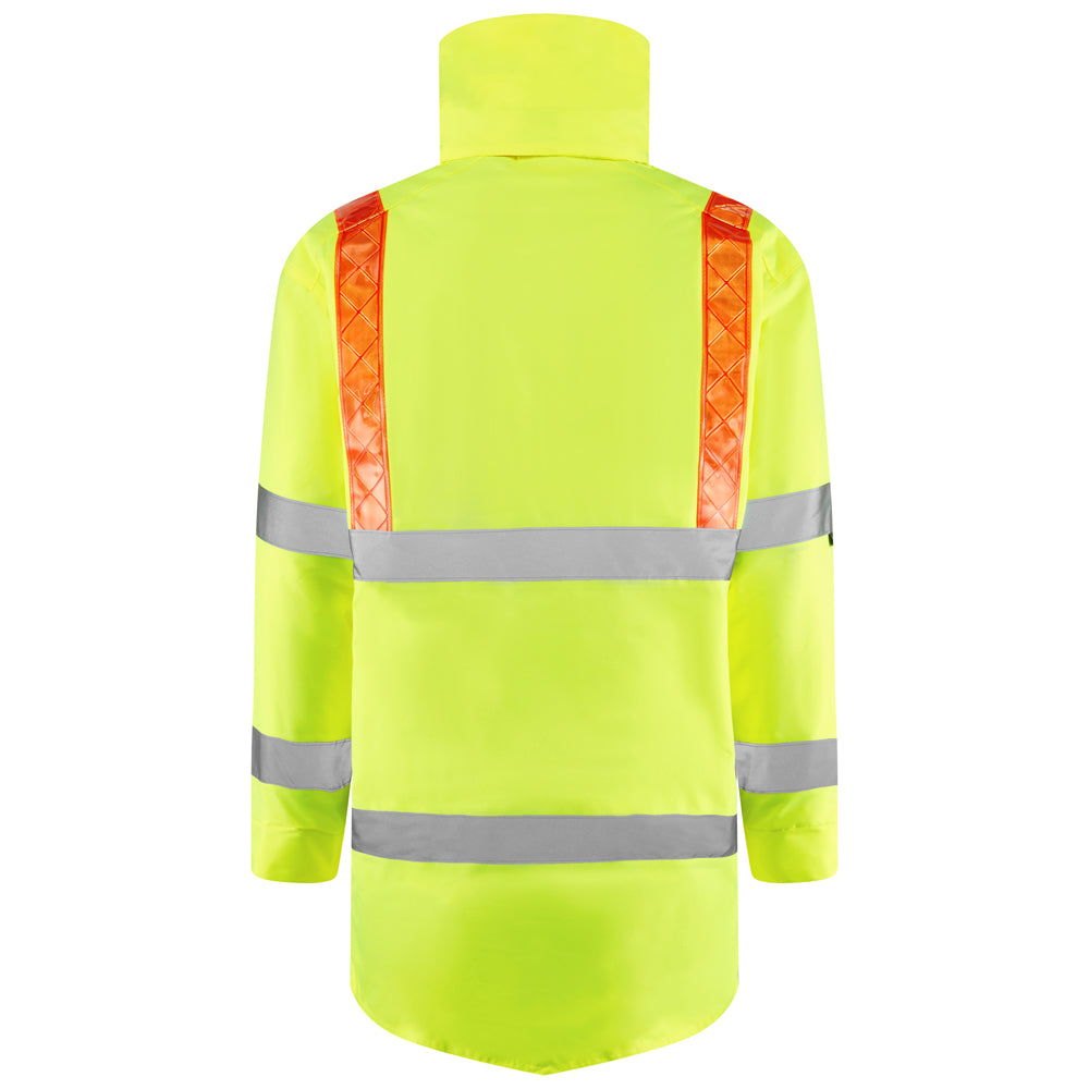Leo PUTFORD Hi-Vis Yellow Waterproof Coat A02-Y-LEO