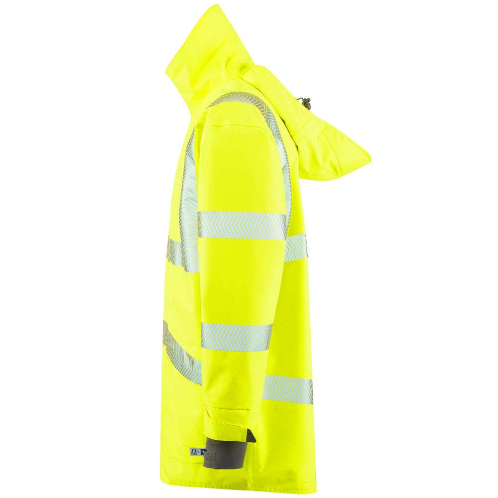 Leo CLOVELLY Hi-Vis Yellow Waterproof Coat A04-Y-LEO