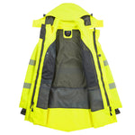 Leo CLOVELLY Hi-Vis Yellow Waterproof Coat A04-Y-LEO