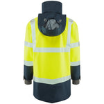Leo CLOVELLY Hi-Vis Yellow Navy Waterproof Coat A04-Y/NV-LEO