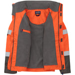 Leo BICKINGTON Hi-Vis Orange Waterproof Jacket J02-O-LEO