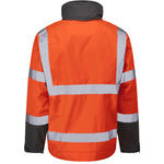 Leo BICKINGTON Hi-Vis Orange Waterproof Jacket J02-O-LEO