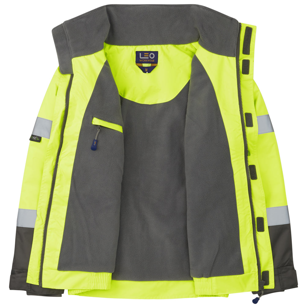 Leo BICKINGTON Hi-Vis Yellow Waterproof Jacket J02-Y-LEO